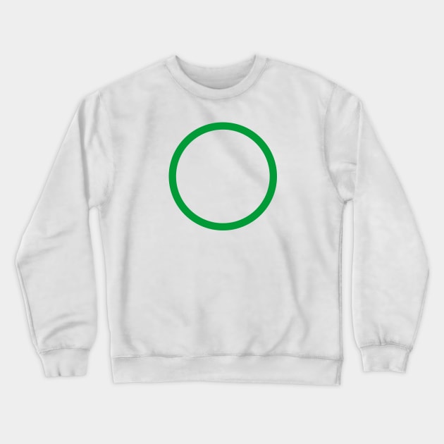 Green Circle | Mob dimple possession tee Crewneck Sweatshirt by PinPom